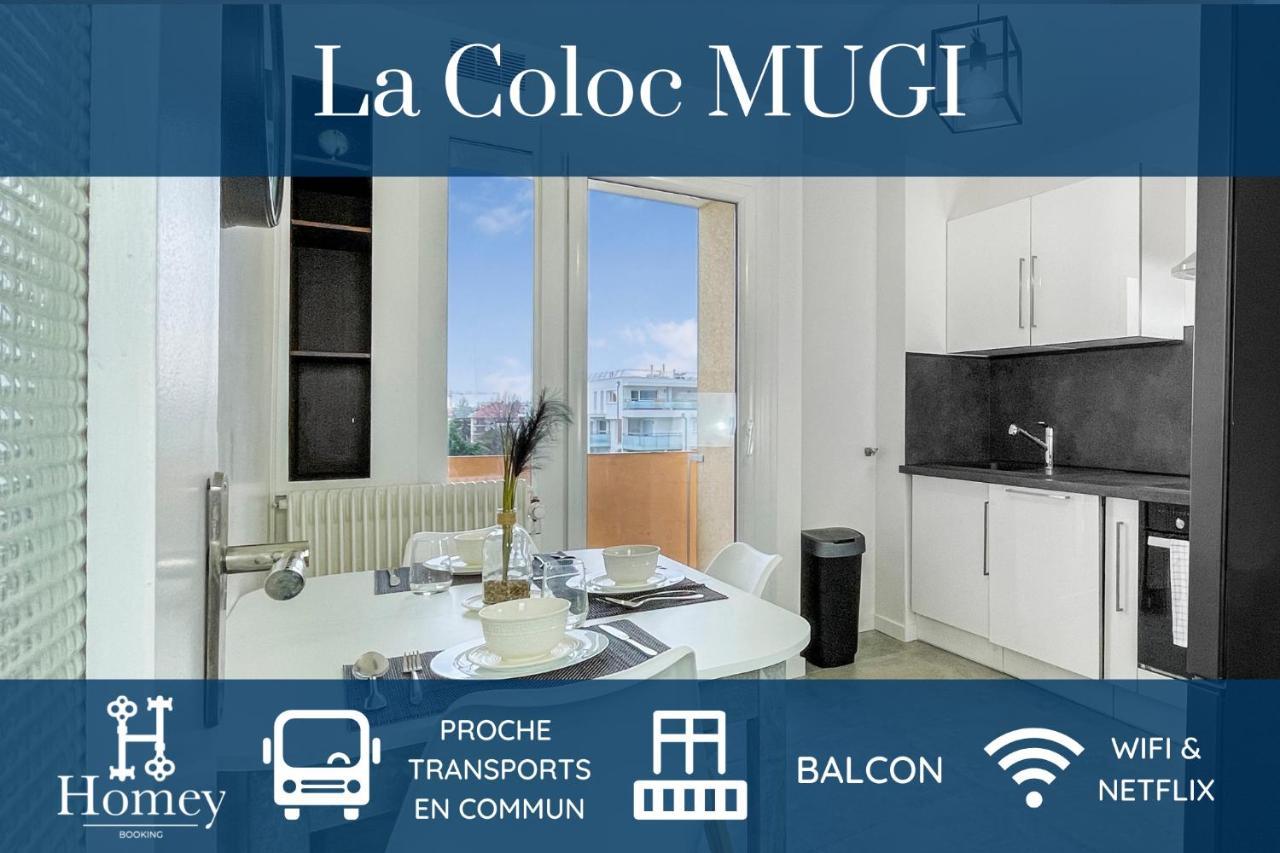 Homey La Coloc Mugi - Colocation Haut De Gamme - Chambres Privees - Balcon - Wifi Et Netflix - Proche Transports Commun 安纳马斯 外观 照片
